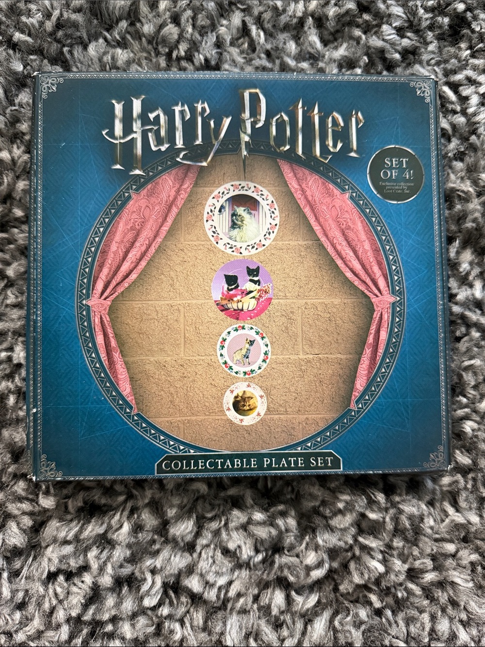 Warner Bros. Harry Potter Collectable Plate Set - Blue & Pink Packaging